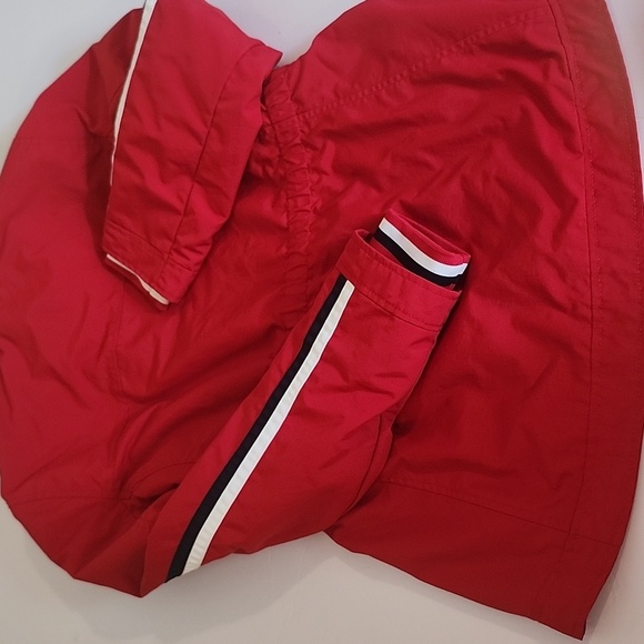 Tommy Hilfiger Red Ski Jacket with Black and White Stripes - Picture 8 of 13